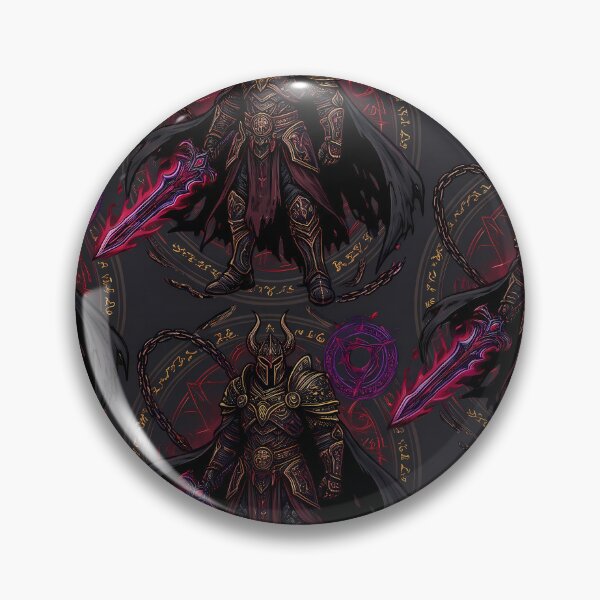 Item preview, Black Warrior Fantasy RPG Pixel Art Seamless Pattern designed and sold by ART ATTACK ZONE.