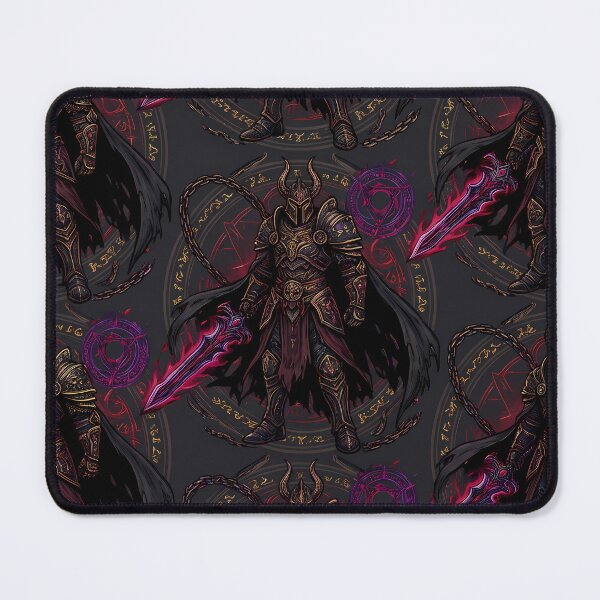 Item preview, Black Warrior Fantasy RPG Pixel Art Seamless Pattern designed and sold by ART ATTACK ZONE.