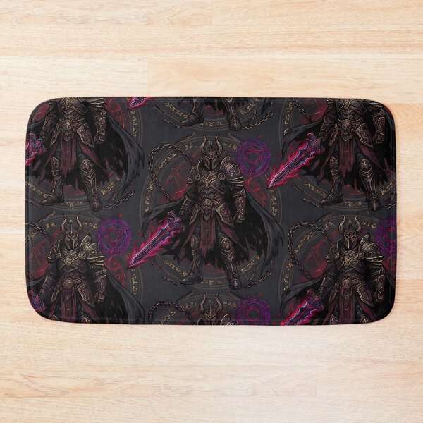 Item preview, Black Warrior Fantasy RPG Pixel Art Seamless Pattern designed and sold by ART ATTACK ZONE.