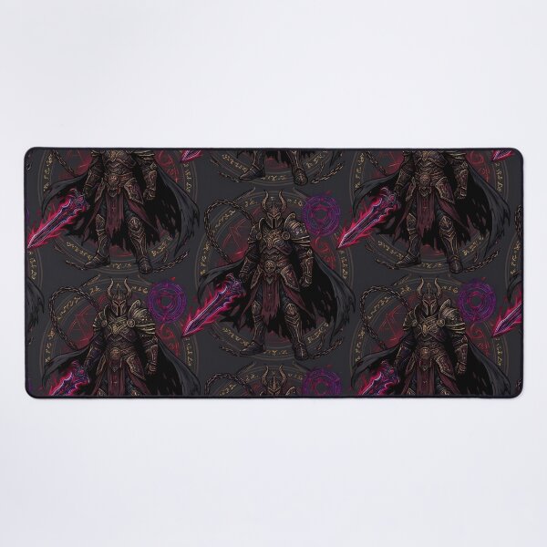 Item preview, Black Warrior Fantasy RPG Pixel Art Seamless Pattern designed and sold by ART ATTACK ZONE.
