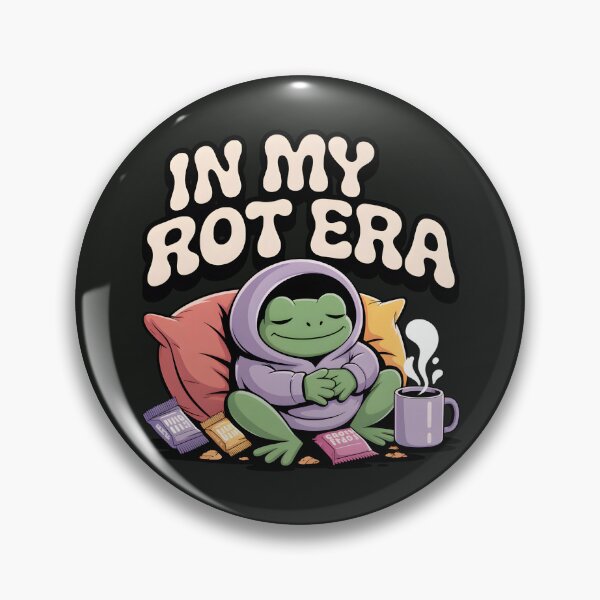 Item preview, In My Rot Era Cozy Frog Hoodie Reading Matcha Aesthetic designed and sold by Raw Tigers.