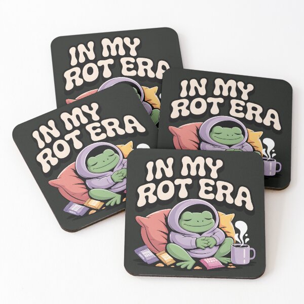 Item preview, In My Rot Era Cozy Frog Hoodie Reading Matcha Aesthetic designed and sold by Raw Tigers.