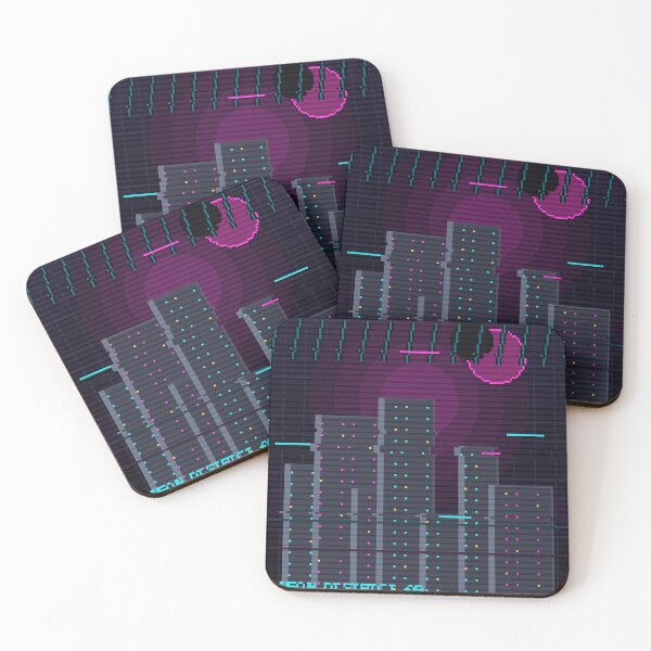 Item preview, Neon District Skyline — Cyberpunk City Aesthetic designed and sold by One More Run.