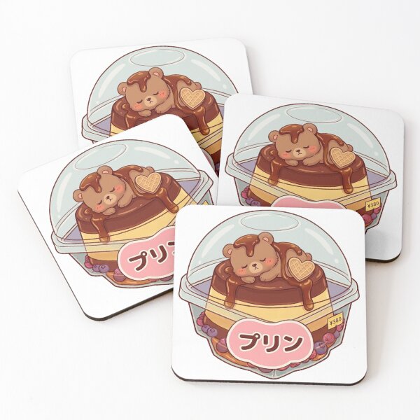 Item preview, Cute Kawaii Custard Pudding - Japanese Dessert Aesthetic designed and sold by 0Zetgest.