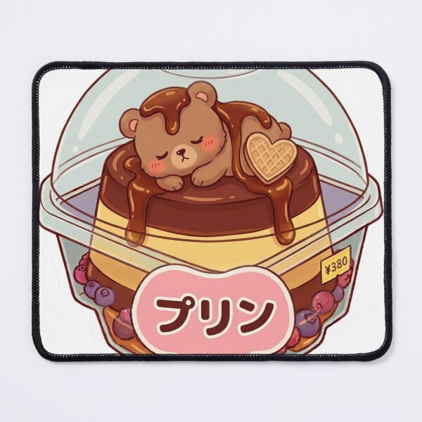 Item preview, Cute Kawaii Custard Pudding - Japanese Dessert Aesthetic designed and sold by 0Zetgest.