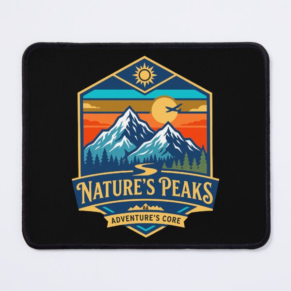 Item preview, Aesthetic Retro Mountains Adventure Nature Art designed and sold by Global-Command.