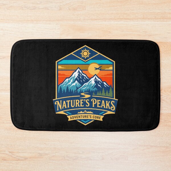 Item preview, Aesthetic Retro Mountains Adventure Nature Art designed and sold by Global-Command.