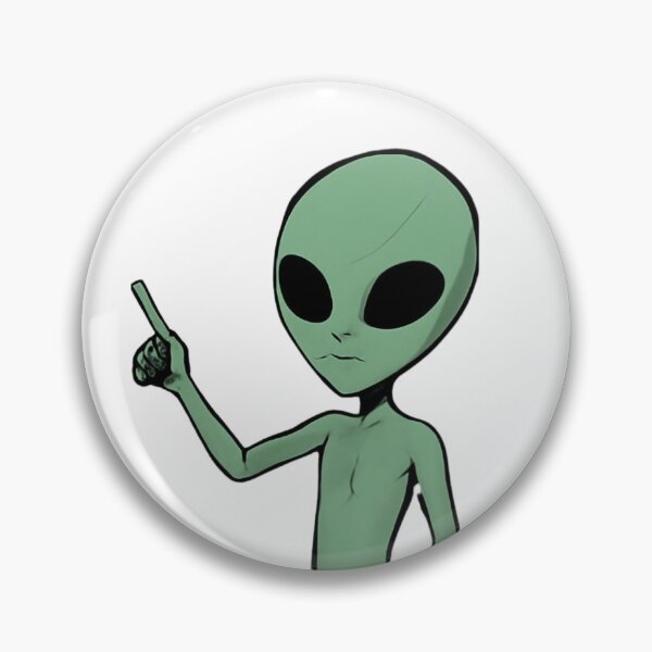 Item preview, Green Alien Pointing Finger Upward designed and sold by NithskeBR.