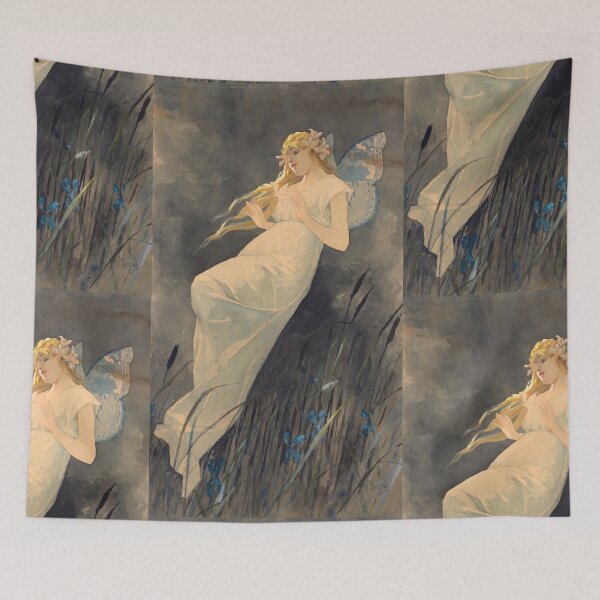 Item preview, Butterfly Fairy Among the Iris designed and sold by artofuniverse.