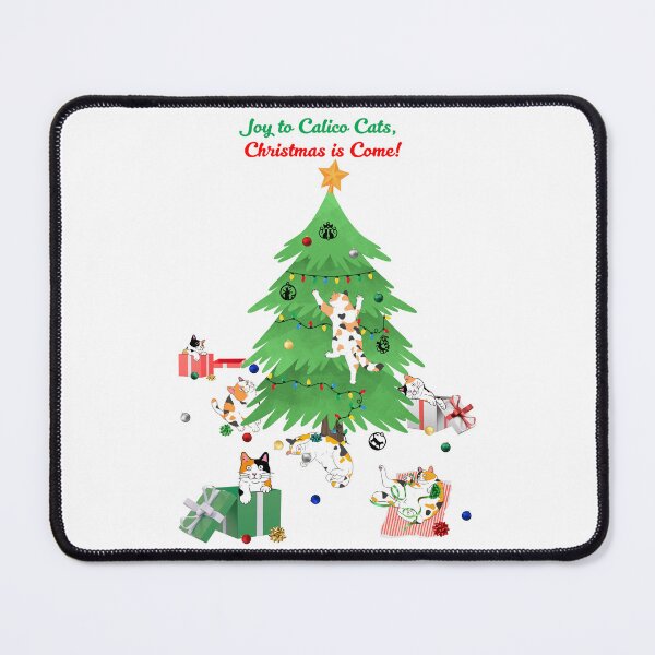 Item preview, Joy to Calico Cats, Christmas is Come designed and sold by MYCatStuff.