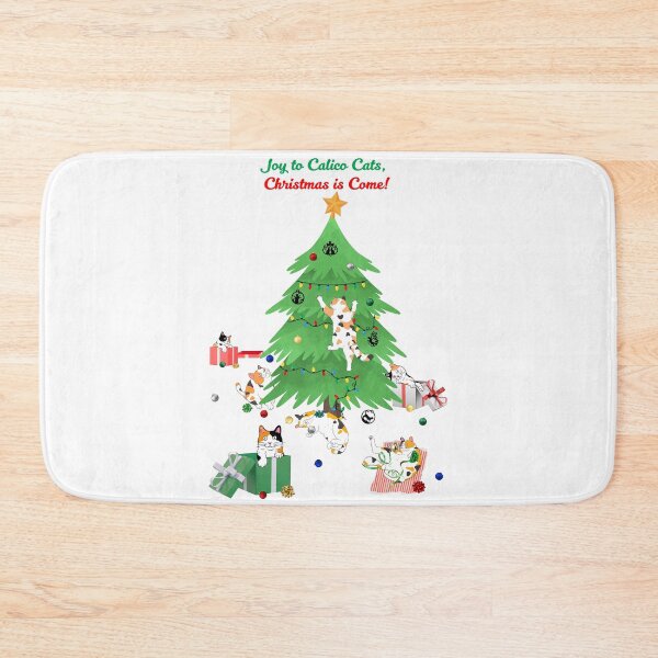 Item preview, Joy to Calico Cats, Christmas is Come designed and sold by MYCatStuff.