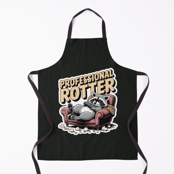 Item preview, Professional Rotter Raccoon Couch Potato Funny Rot Era T-Shirt designed and sold by Raw Tigers.