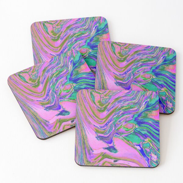Item preview, Cool Abstract Chartreuse and Hot Pink Groovy Retro designed and sold by myrubiogarden.