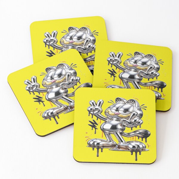 Item preview, Monday Gets Cool Garfield Cat 3D Peace Sign designed and sold by RAYBIL.