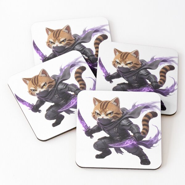 Item preview, The Shadow Assassin - Cute Felis Nigripes Rogue Warrior designed and sold by ABYSSLAB.