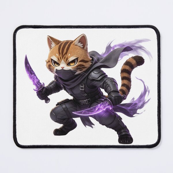 Item preview, The Shadow Assassin - Cute Felis Nigripes Rogue Warrior designed and sold by ABYSSLAB.