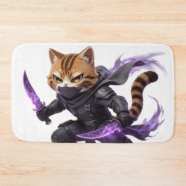 Item preview, The Shadow Assassin - Cute Felis Nigripes Rogue Warrior designed and sold by ABYSSLAB.