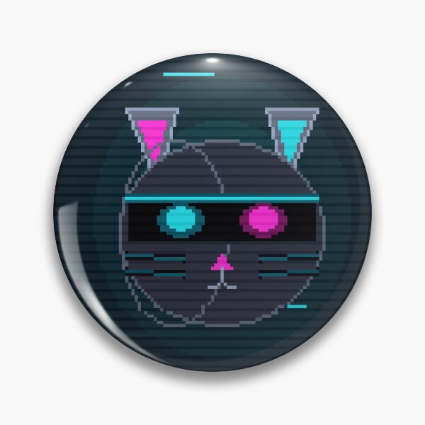 Item preview, Cyber Cat Visor — Cute Cyberpunk Neon Kitten designed and sold by River1Shop.