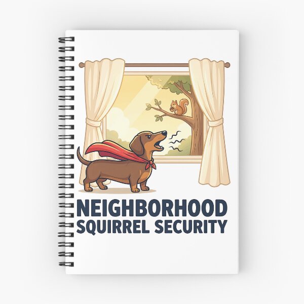 Item preview, Neighborhood Squirrel Security Funny Superhero Dachshund designed and sold by jgoteiner.