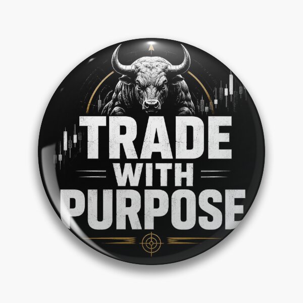 Item preview, Trade With Purpose Forex Trading Motivation Typography designed and sold by PipForgeStudio .