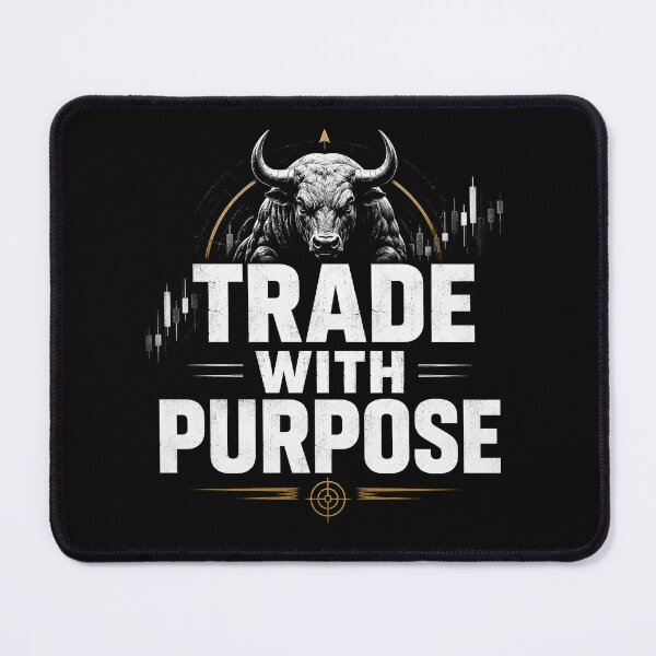 Item preview, Trade With Purpose Forex Trading Motivation Typography designed and sold by PipForgeStudio .