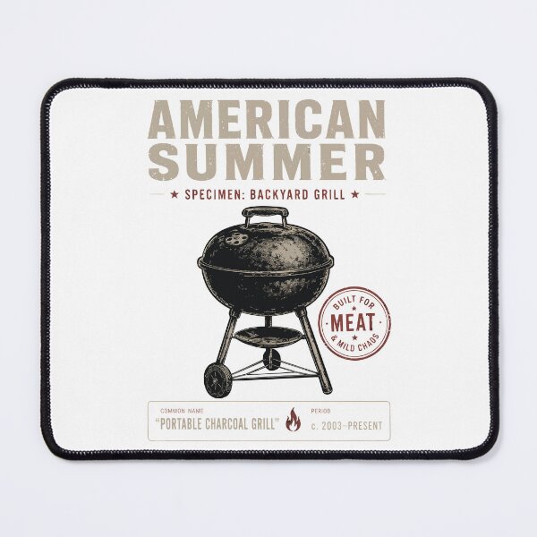Item preview, Vintage Charcoal Grill T-Shirt | American Summer | Retro BBQ Gift designed and sold by Mikoff04-arts.