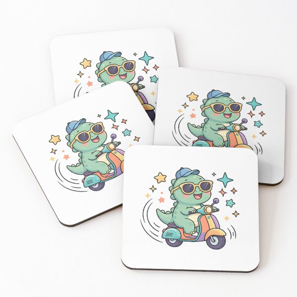 Item preview, Cool Dino Scooter Sticker designed and sold by M.Store.