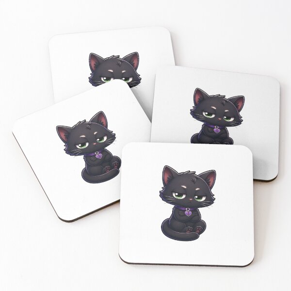 Item preview, Disapproving cute black cat designed and sold by mr-wolf-79.