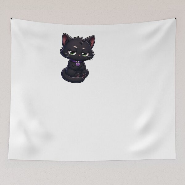 Item preview, Disapproving cute black cat designed and sold by mr-wolf-79.