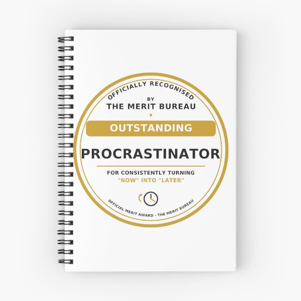 Item preview, Funny Procrastinator Gift | Outstanding Procrastinator Award designed and sold by TheMeritBureau.