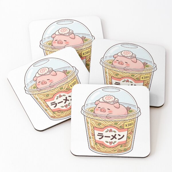 Item preview, Kawaii Piggy Cup Ramen - Cute Japanese Food Aesthetic designed and sold by 0Zetgest.