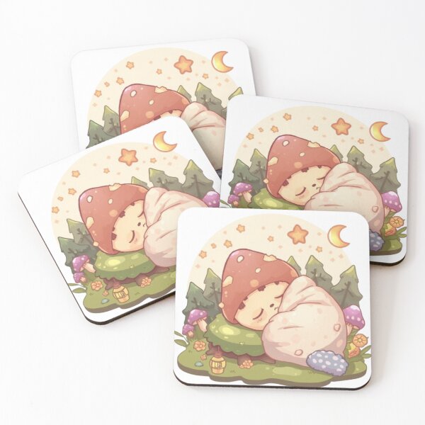 Item preview, Sleepy Mushroom Sticker | Cozy Forest Kawaii Fantasy Design designed and sold by Stylestickers55.