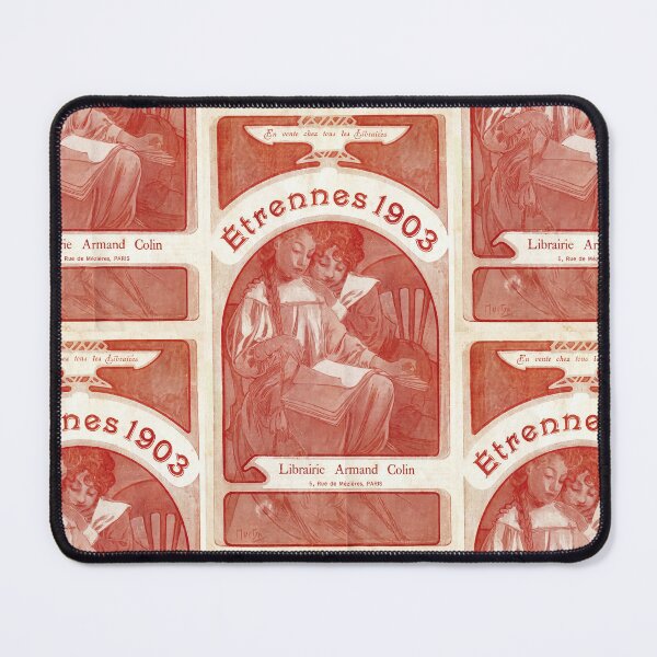 Item preview, Two Girls Reading Together Nouveau designed and sold by artofuniverse.