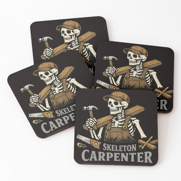 Item preview, Skeleton Carpenter Vintage Woodworker Graphic | Funny Halloween DIY Design designed and sold by Tadeusz1.