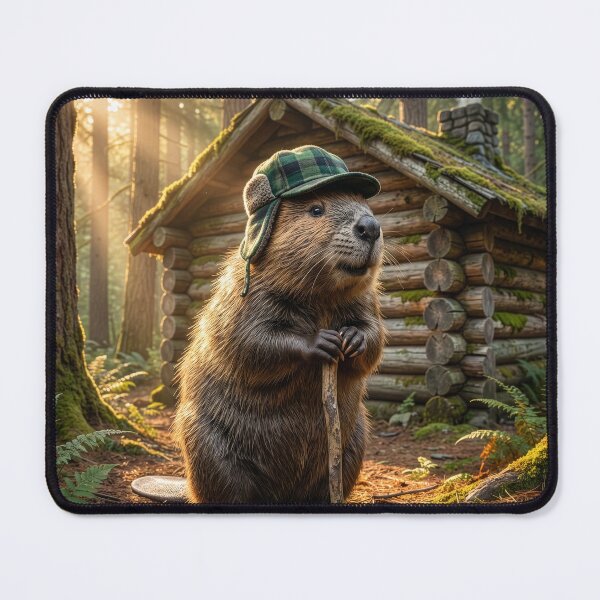 Item preview, Beaver's Log Cabin Took a Lot of Chewing designed and sold by Tridentulus.