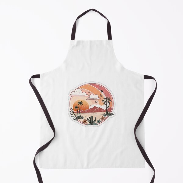 Item preview, Vintage Desert Sunset Landscape Retro Aesthetic Sticker designed and sold by Khatumeye.