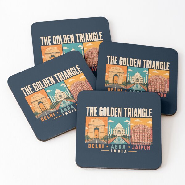Item preview, Golden Triangle India Illustration Vintage designed and sold by KrisSidDesigns.
