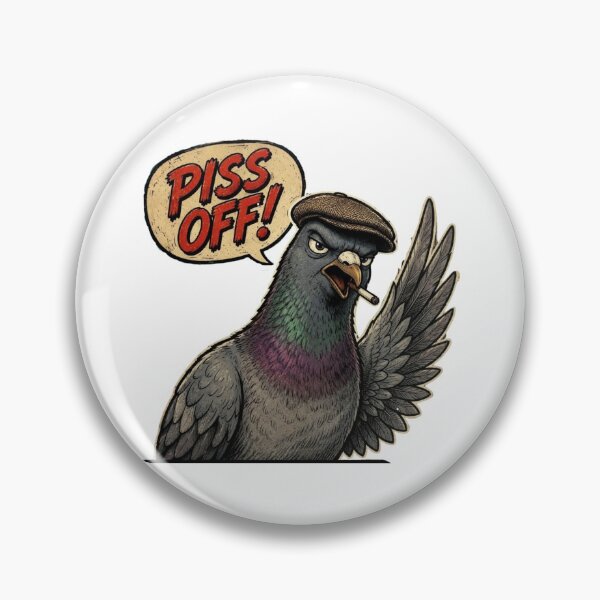 Item preview, Piss Off Angry Pigeon London designed and sold by Nano-Threads.