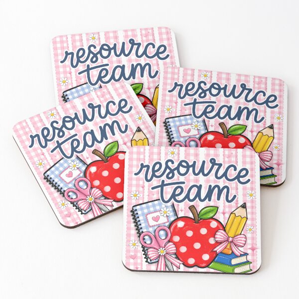 Item preview, Resource Team Teacher Pink Gingham Coquette Back To School Educator Appreciation designed and sold by VGAfanatic.