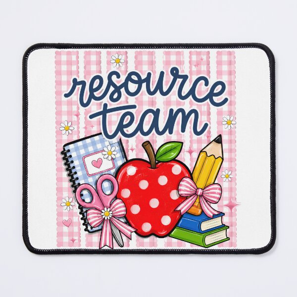 Item preview, Resource Team Teacher Pink Gingham Coquette Back To School Educator Appreciation designed and sold by VGAfanatic.