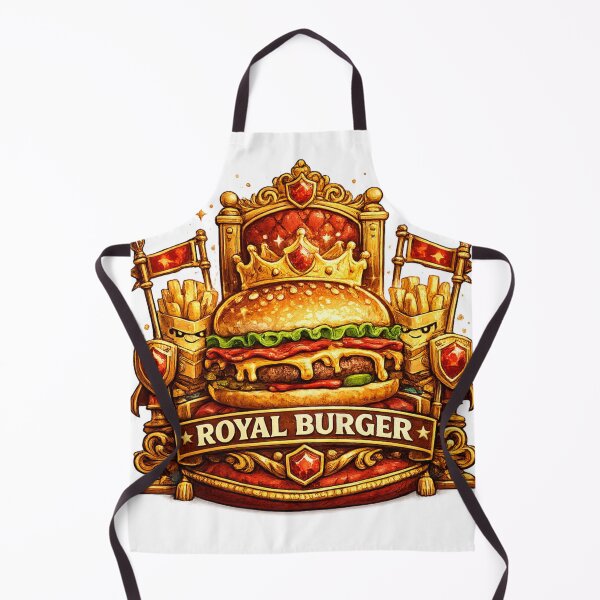 Item preview, Royal Burger: Throne Crown Royalty Luxury Feast Design designed and sold by irfanshikh.