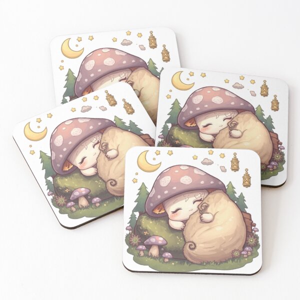 Item preview, Cute Sleepy Mushroom | Adorable Cozy Woodland Sticker designed and sold by Stylestickers55.