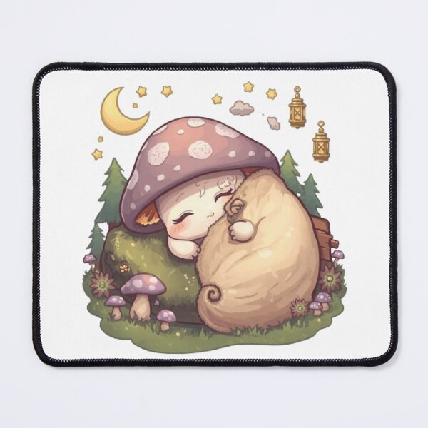 Item preview, Cute Sleepy Mushroom | Adorable Cozy Woodland Sticker designed and sold by Stylestickers55.