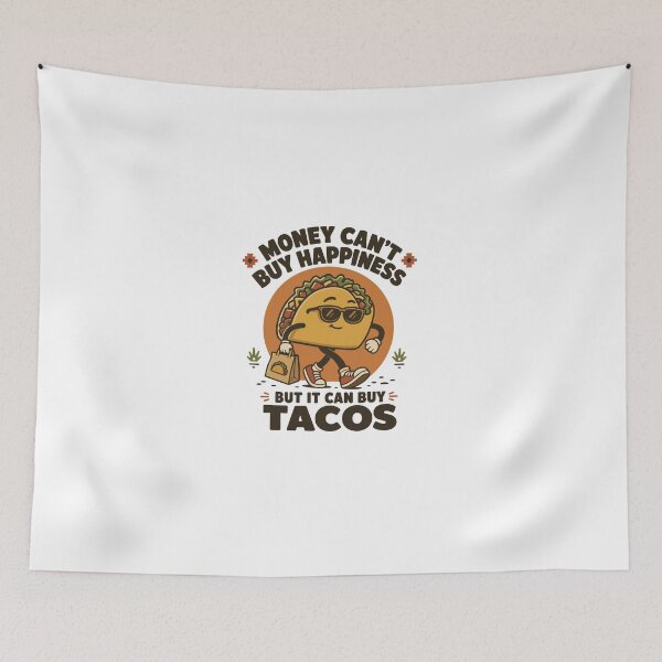 Item preview, It’s Not Happiness, It’s Tacos designed and sold by ANALOG MISCHIEF.