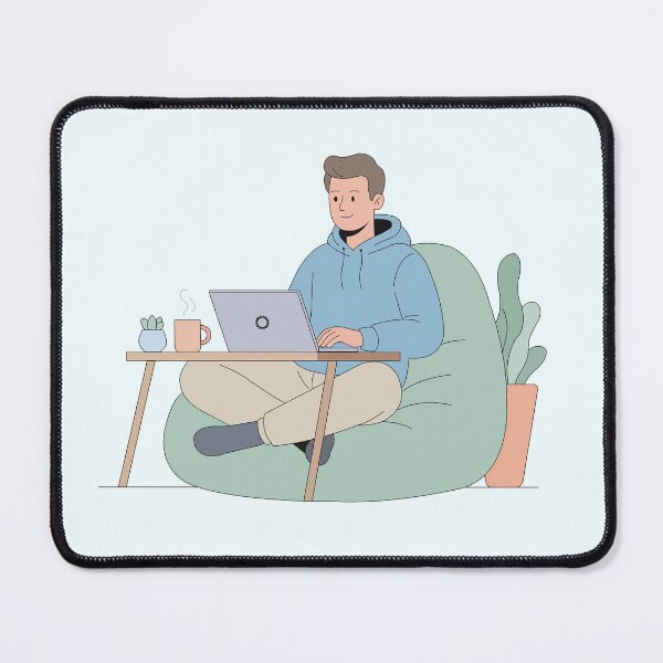 Item preview, Work From Home Illustration designed and sold by Illustrator Bhaiya.