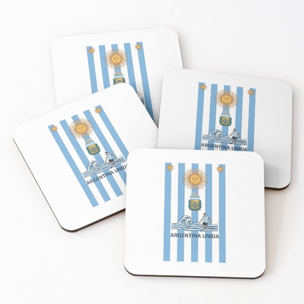 Item preview, Argentina Unida Football Crest Sun of May Graphic designed and sold by TheGoldenNest.