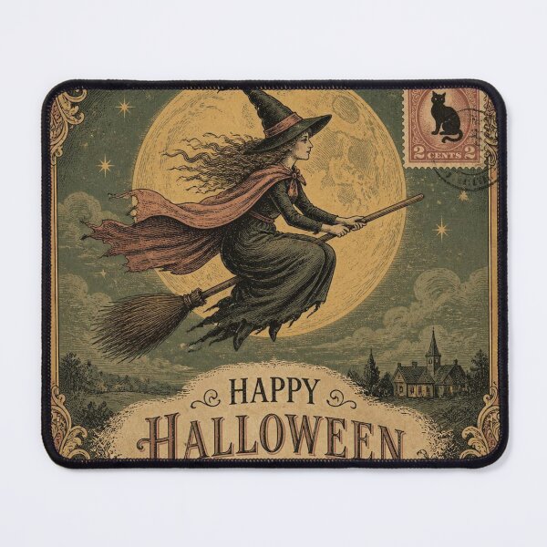 Item preview, Vintage Halloween Postcard Witch Design designed and sold by SunnyDesign82.