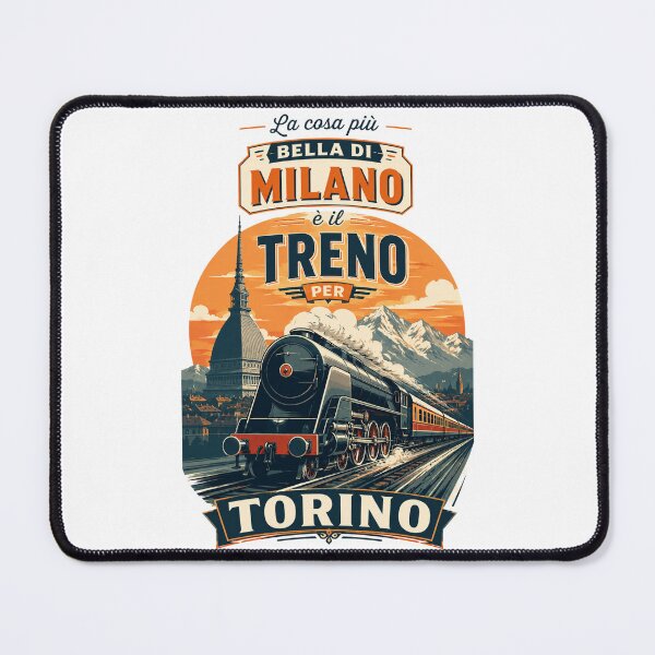 Item preview, The Best Thing About Milan Is The Train To Turin - Vintage Style designed and sold by Torinostalgia.
