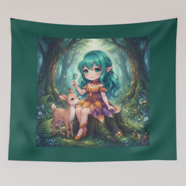Item preview, Magical Forest Spirit Connecting With Nature designed and sold by Azurart2.