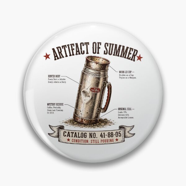 Item preview, Vintage Thermos T-Shirt | Artifact of Summer | Retro Camping Gift designed and sold by Mikoff04-arts.